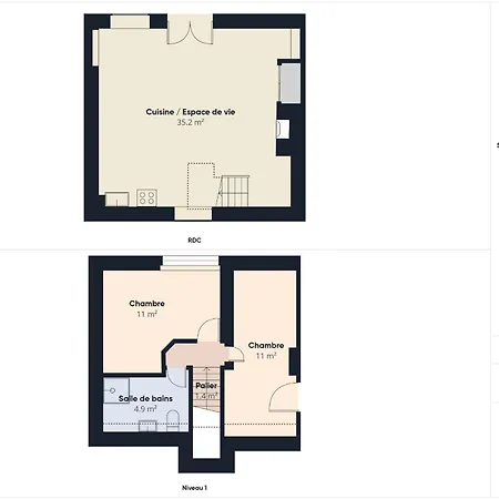 Mitoyen - 4 Personnes - Piscine Commune Montignac-Lascaux